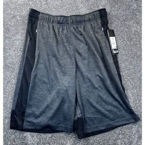 Legend Shorts Mens M Performance Active Fit Elastic Smoke Heather Waist Gray NWT